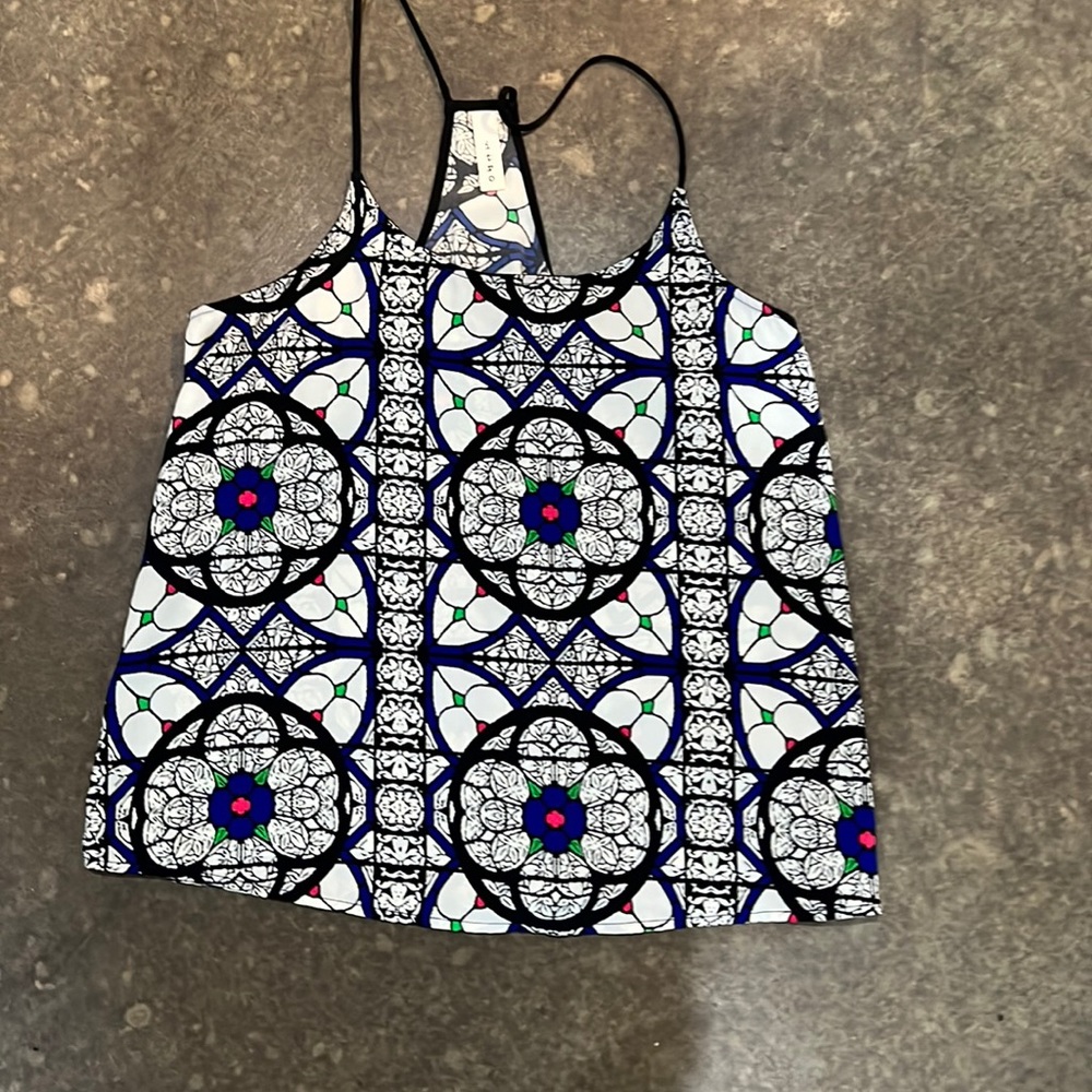 Small spaghetti strap razor back top